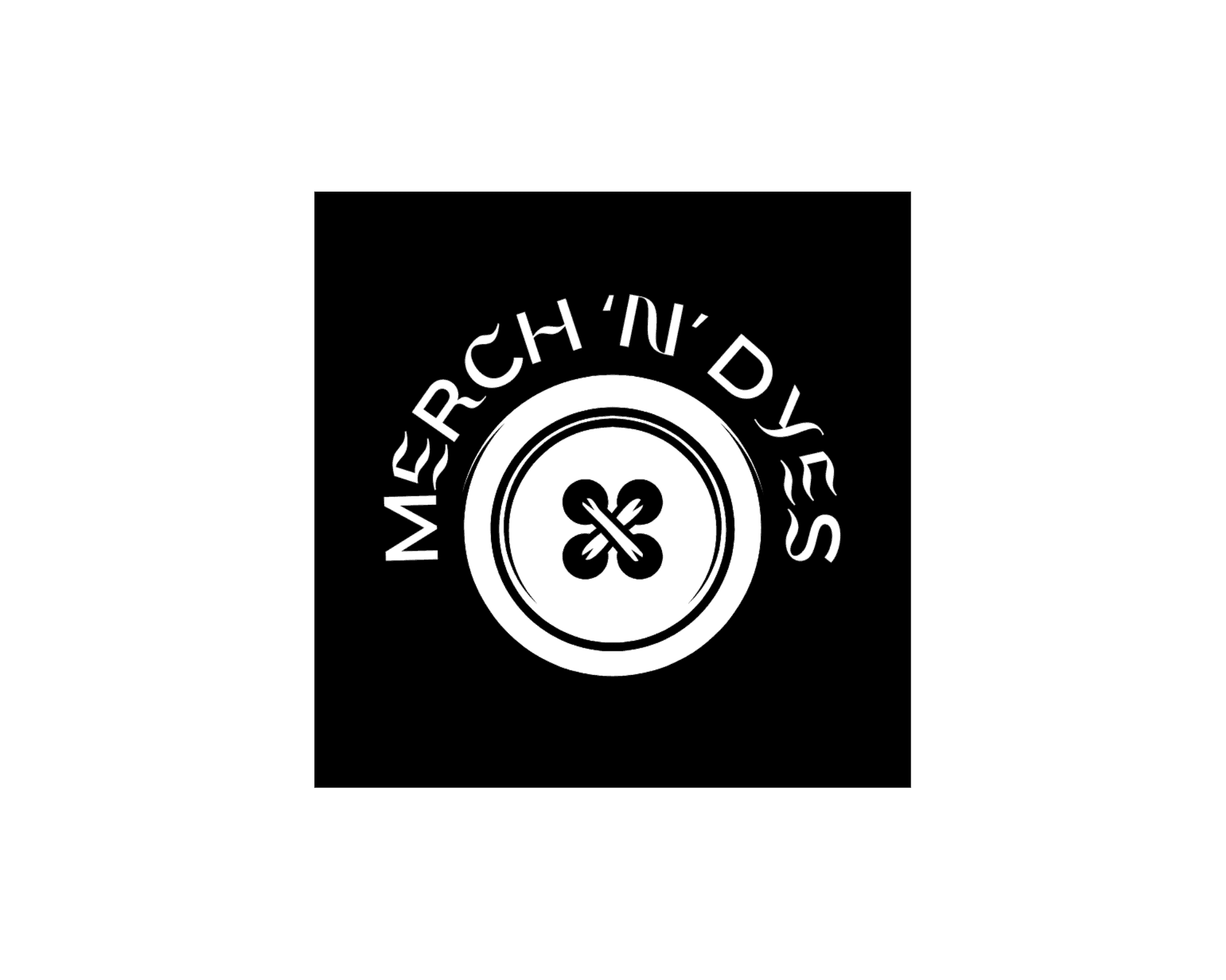 Merch 'n' Dyes logo black white